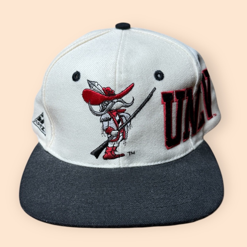 Vintage UNLV Rebels 1990s Apex One Snapback Hat Vtg 90s Las Vegas